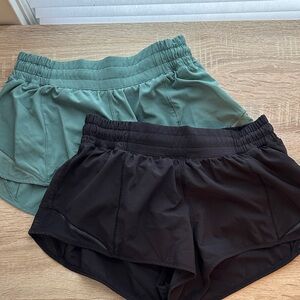 lululemon athletica Black and Teal Athletic Shorts bundle